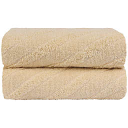 PiccoCasa 100% Cotton Diagonal Weave Absorbent Bath Towels 27