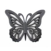 HomeRoots Decor 18.5 x 23.25 x 4.25 Black Rustic Butterfly Wooden  Wall Decor - 274489