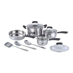 Sunpentown HK-1111  11pc Stainless Steel Cookware Set