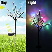Inq Boutique 23Inch LED Solar Powered Flower Fairy Garden Lights String Outdoor Party Wedding