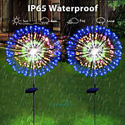 Kitcheniva  Solar Firework Lights Outdoor Waterproof Path Lawn Garden, 200LED Multicolor