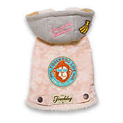 Pet Life TouchdogOutlaw Designer Embellished Retro-Denim Pet Dog Hooded Jacket Coat (Pink - Large)
