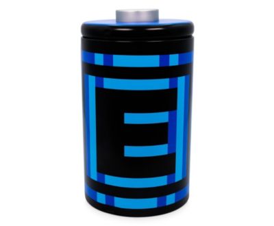 Mega Man Classic Energy Tank Coin Bank Storage Tin Exclusive   Coin Jar Storage Box Organizer, Money Holder Case Display   Official Nintendo Video Game Gifts and Collectibles
