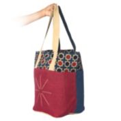 Ohrna - BIPONI Market Tote Reversible Handmade Hand-embroidered Eco-friendly Large Durable