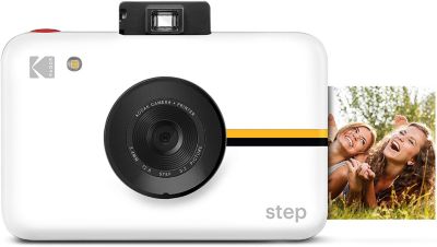 Kodak Step Camera Instant Camera with 10MP Image Sensor, ZINK Zero Ink Technology, Classic Viewfinder, Selfie Mode, Auto Timer, Built-in Flash & 6 Picture Modes