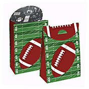Big Dot of Happiness End Zone - Football - Baby Shower or Birthday Gift Favor Bags - Party Goodie Boxes - Set of 12