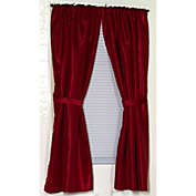 Carnation Home Fashions "Lauren" Diamond-Piqued, 100% Polyester Window Curtain - Burgundy 34" x 54"