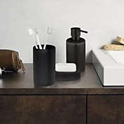 MSV Spirella TUBE-MATT Ceramic Soap Dispenser Matte Black