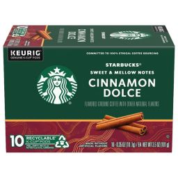 Starbucks Cinnamon Dolce Flavored Coffee K-Cup Pods, 10 CT