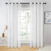 Dolce Mela Home Decorative Sheer Curtain Panel, Genoa