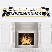 Big Dot of Happiness Goodbye High School, Hello College - Graduation Party Decorations Party Banner
