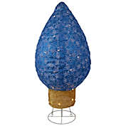 Northlight 32" Blue LED Lighted Retro Light Bulb Outdoor Christmas Decoration