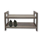 ITY International - 2 Tier MDF Shoes Rack, 27.5&quot;x10.62&quot;x15.75&quot;, Taupe Gray