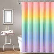 Rainbow Ombre Shower Curtain Rainbow/Turquoise Single 72X72
