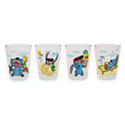 Disney Lilo & Stitch Beach Day 1.5-Ounce Mini Glass Cups, Set of 4   Whiskey Shot Glasses, Home Barware For Liquor and Beverages, Kitchen Decor Essentials   Cute Kawaii Gifts And Collectibles