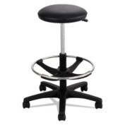 HomeRoots Office 26" x 25.5" x 99" Black Silver Foam Metal  High Back Office Chair - 333465