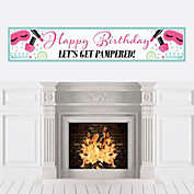 Big Dot of Happiness Spa Day - Happy Birthday Decorations Party Banner
