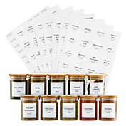 Talented Kitchen 184 Spice Jar Labels Preprinted, Minimalist Black Text on White Square Seasoning Stickers with Names, Numbers, Expiration Date for Herb and Spice Rack Organization (Water Resistant)