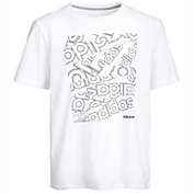 adidas Boy&#39;s Core Graphic T-Shirt White Size Medium