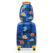 Slickblue 2 Pieces Kids Luggage Set with Backpack and Suitcase for Travel