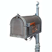 Special Lite Products SCB-1015-MP-VG Berkshire Curbside Mailbox with Side Numbers - Verde Green