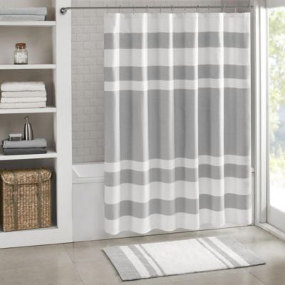 Madison Park. 100% Polyester  Shower Curtain w/ 3M Treatment.