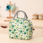 Kitcheniva 1-Pack Portable Insulated Lunch Bag Bento Box Cooler Tote, Yellow Lemon Tree