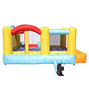 Stock Preferred Bounce House Inflatable Jumping Castle with Ball and a Slide