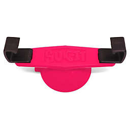 SUC-IT Patented Silicone Suction Cup Phone Holder Stand - Pink with Black Clips