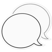 Juvale Dry Erase Speech Bubble Cutouts for Bulletin Boards (9 x 8 Inches, 48 Pack)