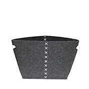 Jessar - Felt Storage Basket, 33.5 x 25 x 28cm, Dark Gray