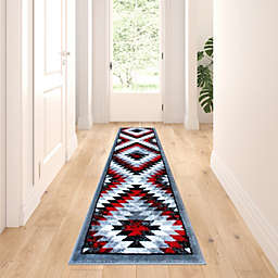 vidaXL Floor Mats Anti-Slip Rubber Checker Runner Rug Carpet Safety 7'/16' 