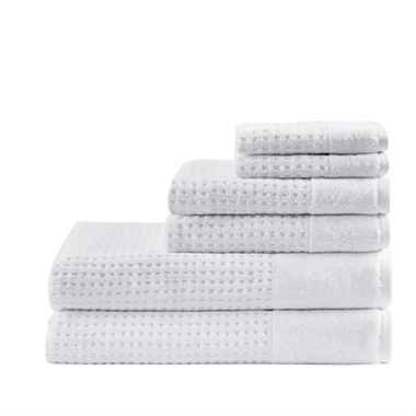 Madison Park. 100% Cotton Waffle 6pcs Towel Set.. View a larger version of this product image.