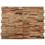 Home Life Boutique Wall Cladding Panels 10 pcs 11.1 ft&#63; Recycled Teak Wood