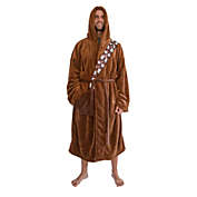 Star Wars Chewbacca Bathrobe For Men And Women   Big and Tall Plush Robe for Adults   Lightweight Spa Bathrobe   Hooded Shower Robe With Belt   Plus Size XXXL