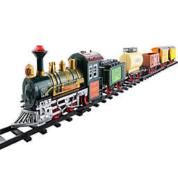 Northlight 18-Piece Lighted and Animated Continental Express Train Set with Sound