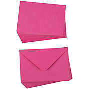 Paper Junkie 48 Pack Blank Greeting Cards and Matching Envelopes for Thank You Cards, Invitations Hot Pink, 4 x 6 In