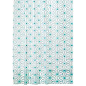 mDesign Geometric Waterproof PEVA Shower Curtain