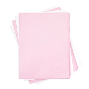 Sparkle and Bash Pink and White Tissue Paper for Gift Wrapping Bags, Metallic Bulk Set (60 Sheets). View a larger version of this product image.
