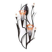 Gallery of Light Dawn Lilies Candle Wall Sconce