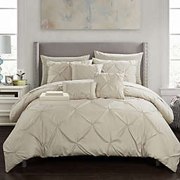 SET-Full/Queen Quilted Coverlet With Pillow Case & Shams Details about   J Queen New York  5PC 