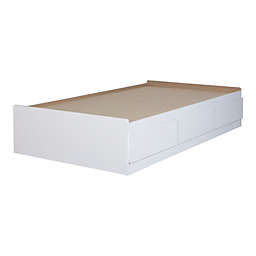 South Shore South Shore Fusion Twin Mates Bed (39) With 3 Drawers - Pure White
