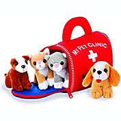 KOVOT Plush Pet Clinic Animal Sound Toys with Carrier   Plush Animal Toy Baby Gift   Toddler Gift