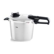 Fissler Vitavit Premium Pressure Cooker with Steamer Insert - 6.3qt.