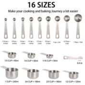 Tqs 20PCS Measuring Cups Stainless Steel