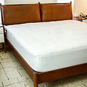 Flash Furniture Capri Comfortable Sleep White Mattress Pad - Deep Pocket - Queen Size - Quilted Cotton Top - Hypoallergenic - Fits 8"-21" Mattresses