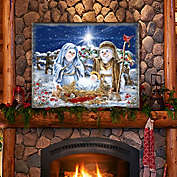 Designocracy Snow Family Nativity Wall Décor by Dona Gelsinger