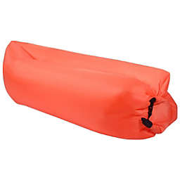 Slickblue Outdoor Portable Lazy Inflatable Sleeping Camping Bed-Orange