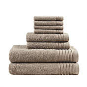 Belen Kox 100% Cotton Solid Dyed 8pcs Towel Set by Belen Kox Taupe