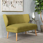 GDFStudio Dumont Mid Century Modern Fabric Loveseat Sofa Settee